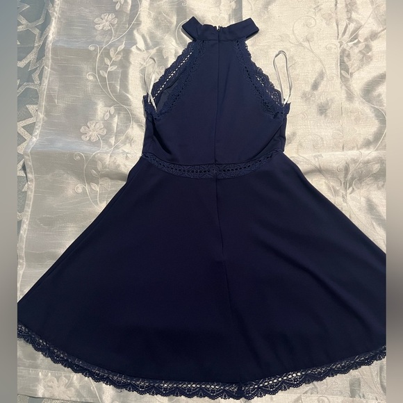 LuLu’s Reach Out My Hand Navy Skater Dress - Picture 2 of 7